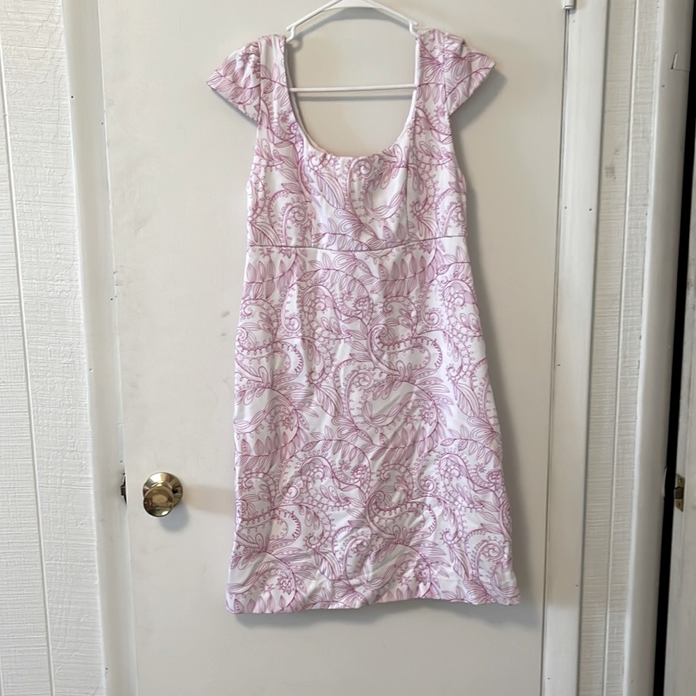 Lilly Pulitzer Babydoll Cap Sleeve Purple Quartz Sunshine Swirl dress NWT